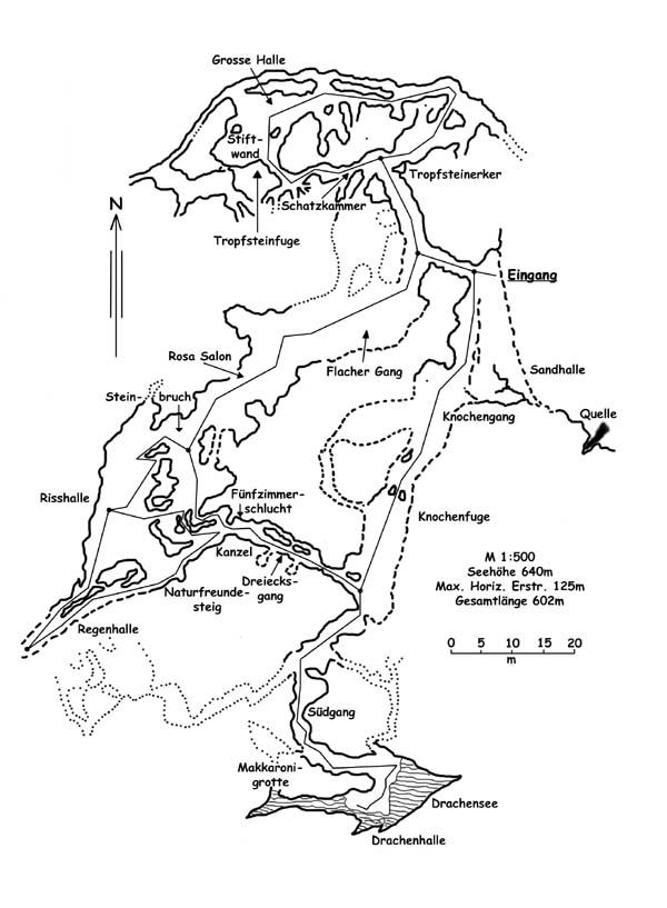 Karte der H&ouml;hle